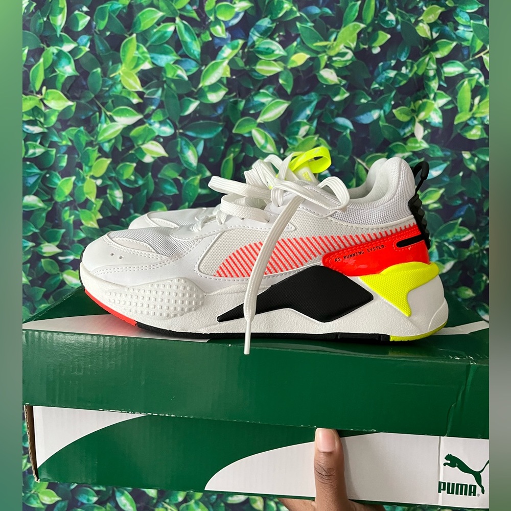Puma RS-X Patent Jr 'White Yellow Alert' Sneaker